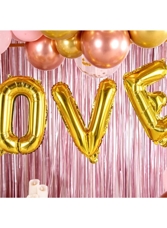 TOY GARDEN Giant Gold Letter V Balloon  Foil Helium Big Single Mylar Balloon Birthday Party Decoration Supply Baby Shower Event - Image 2