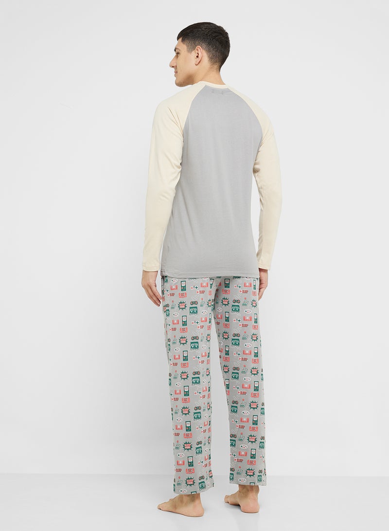 Robert Wood Nightwear T-Shirt & Pants Sets  - Image 2