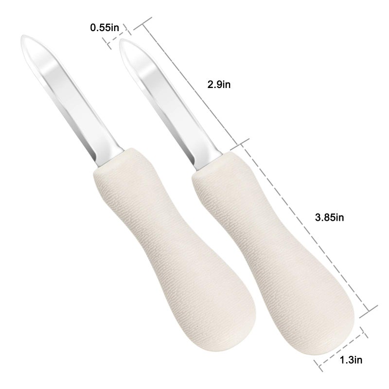 Nonley Nonley Oyster Shucking Knife, 2 Pack Oyster Knife Shucker Set with Professional Grade Cut Resistant Gloves, Oyster Shucker Clam Knife, Seafood Opener Seafood Tools  - Image 2