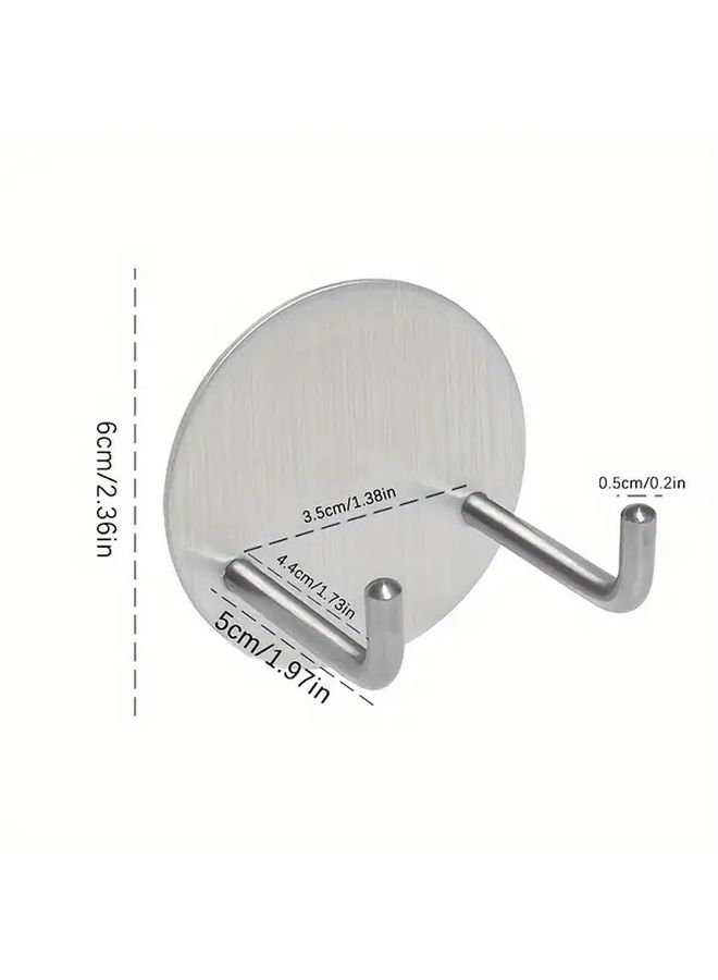 Stainless Steel Wall Mounted Coffee Machine Handle Holder With Wooden Handles And Hooks - Image 3