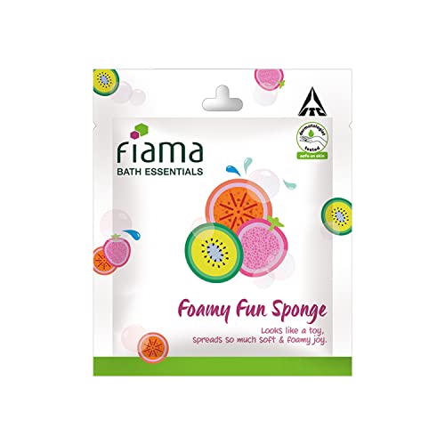 Fiama Bath Essential Foamy Fun Sponge Bath Accessories, Dermatologist Tested, Safe on Skin, Pack of 1 - Image 1