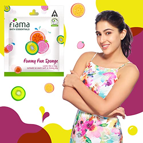 Fiama Bath Essential Foamy Fun Sponge Bath Accessories, Dermatologist Tested, Safe on Skin, Pack of 1 - Image 3