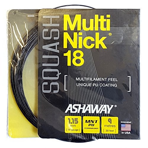 ASHAWAY MultiNick 18 Squash String (1 Set) - Image 1