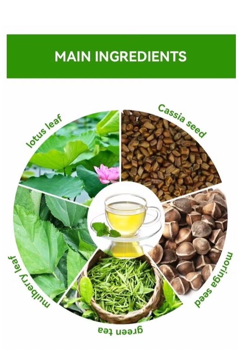 Wins Town 14-Day Organic Weight Loss Tea: Promotes Fat Digestion and Absorption, Aids Bowel Movement, Supports Stomach Health, Helps Digestion, Reduces Accumulation of Abdominal Fat - Image 2