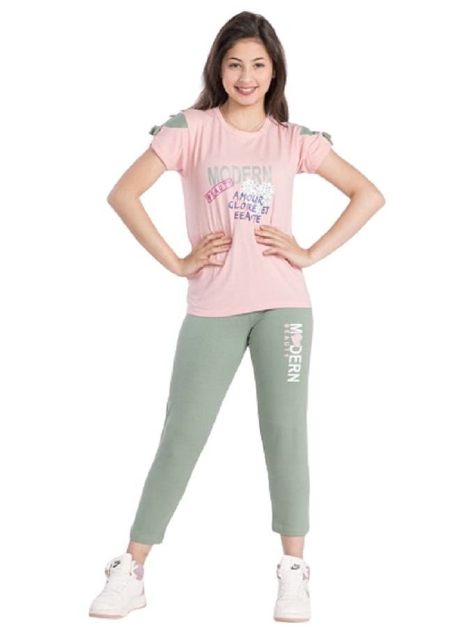 lecoo Girls  summer cotton pajamas - suitable for going out, clubbing and home - sizes from 12 to 16 years  - Image 1