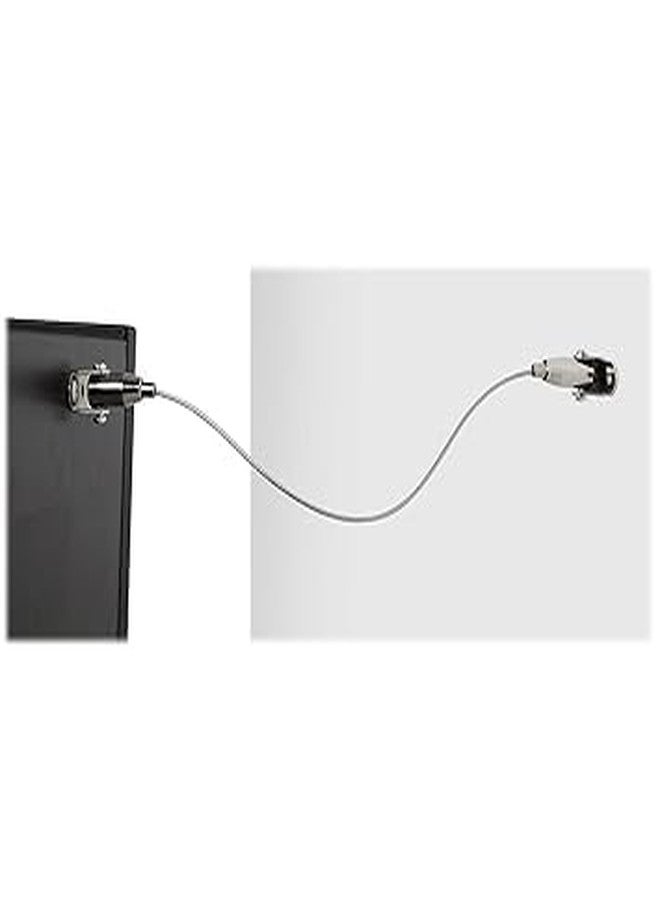 EVERMALL Furniture Anti-Tip Anchor-Steel Child Safety Straps| Baby Safety Wall Anchor for Cabinet, Wardrobe, Drawers, Dresser, Bookshelf| Steel Cables Furniture Anchor Kit (Black)(Pack of 2) - Image 4