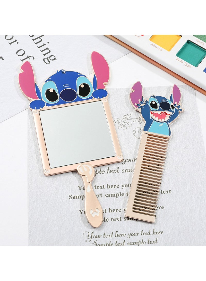 general Makeup Brush Set, Anime stitch Makeup Brush Set series, stitch items for girls and women - 7 pink sets - Image 4