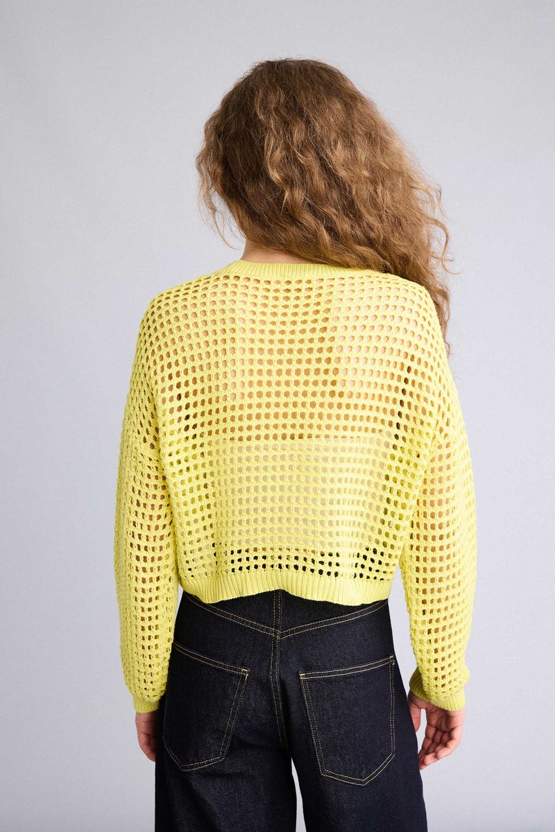 ديفاكتو بلوفر تريكو كروب فيت بياقة مستديرة - Image 5