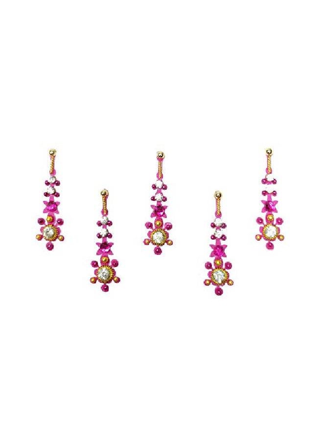 Comet Busters - Long Traditional Pink Bindi For Women (Bin037) - Image 1