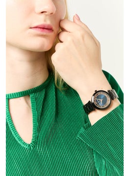 French Connection Women FCL0001C Round Analog Stainless Watch 34 mm, Black  - Image 2