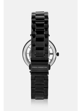 French Connection Women FCL0001C Round Analog Stainless Watch 34 mm, Black  - Image 3