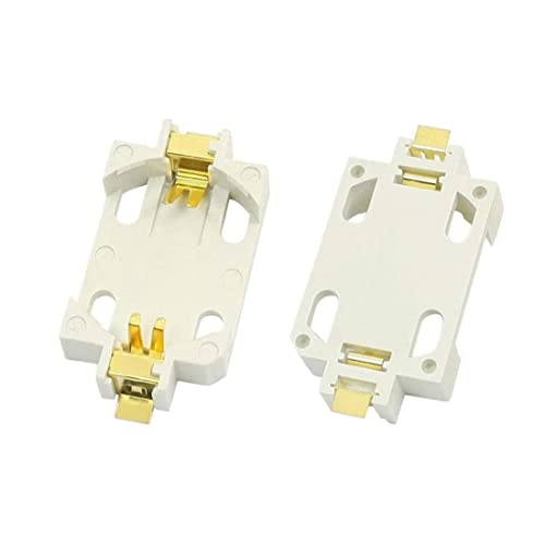 bnafes 10Pcs White Surface Mount SMD CR2032 Cell Button Battery Holder Socket - Image 4