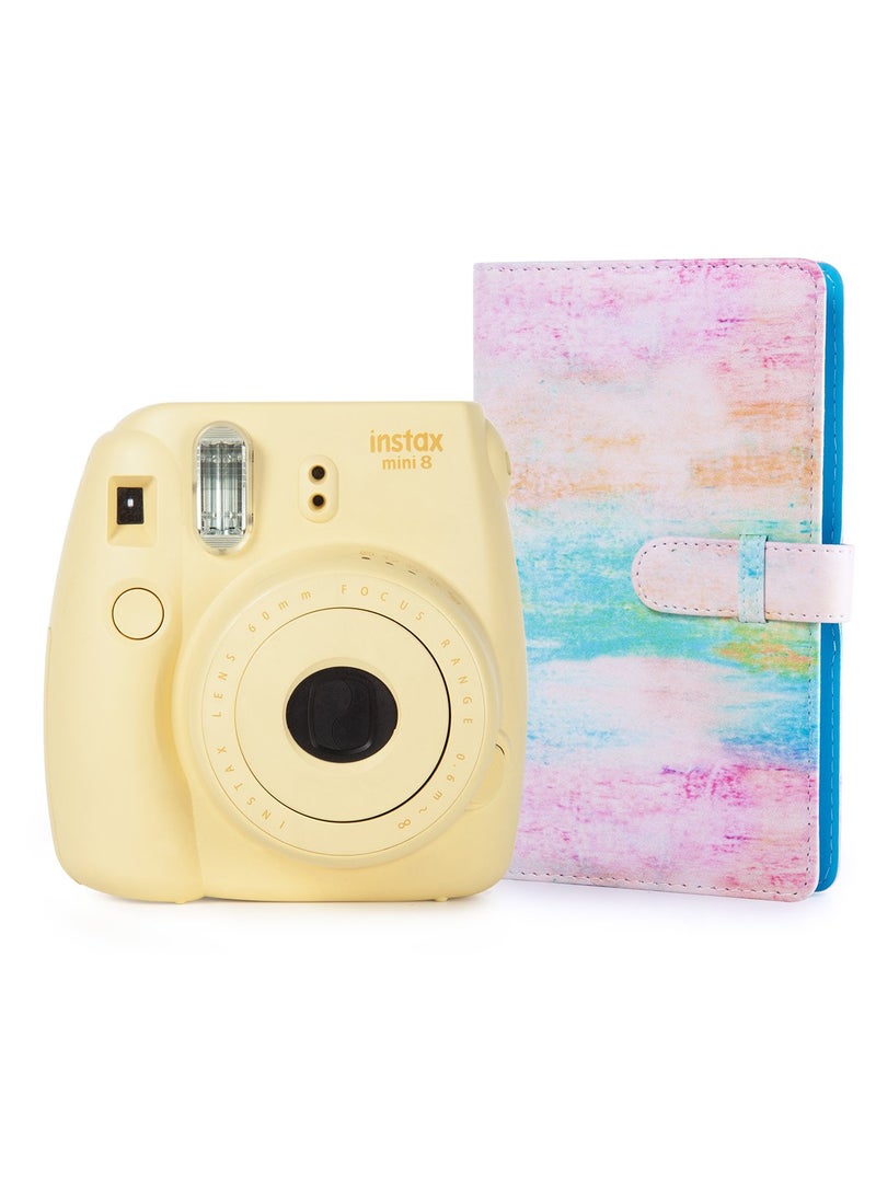 CAIUL CAIUL PU Leather Cover and PVC 96 Pockets Mini Wallet Photo Album with PU Leather Cover for Fujifilm Instax Mini 9 8 8 70 7s 90 25 26 50s Films Rainbow Mist  - Image 4