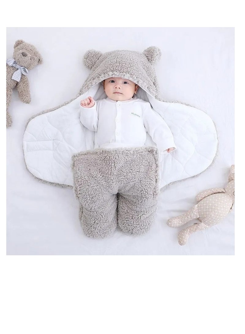 BAIG Baby Sleeping Bags Thicken Newborn Baby Wrap Blanket Winter Warm Newborn Envelope Soft Infant Sleeping Bag 0-9 Months - Image 1