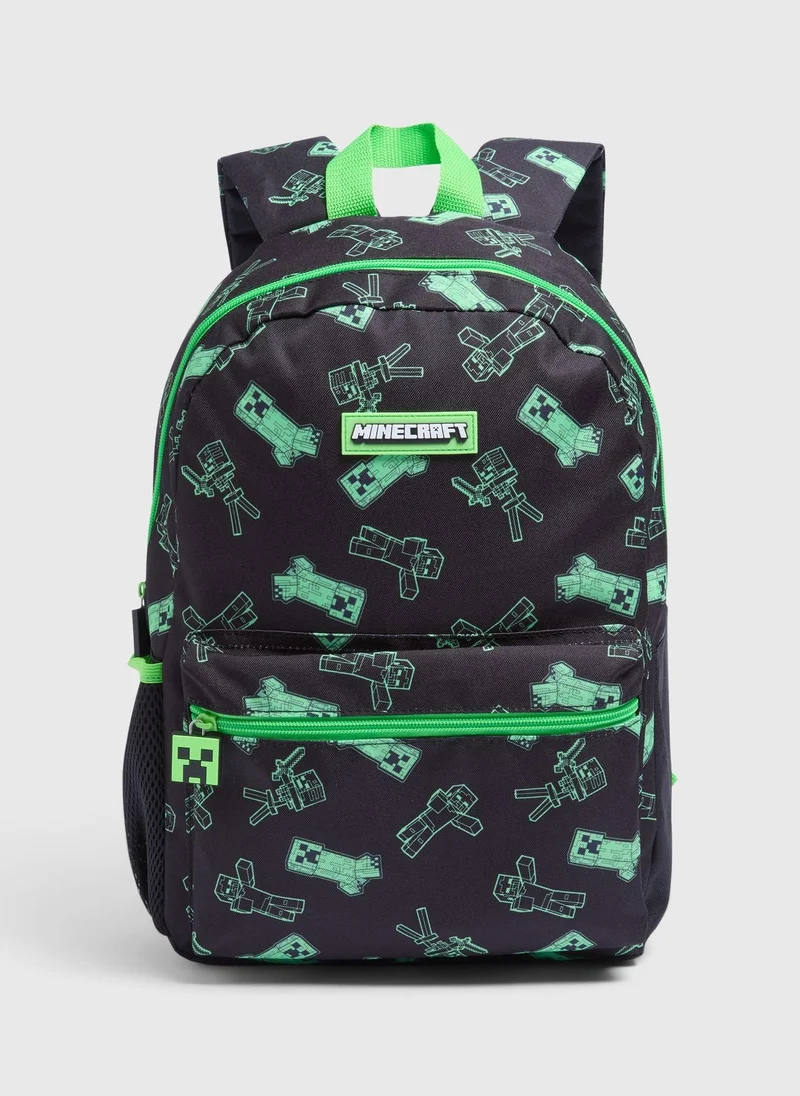 Matalan Kids Black Minecraft Backpack