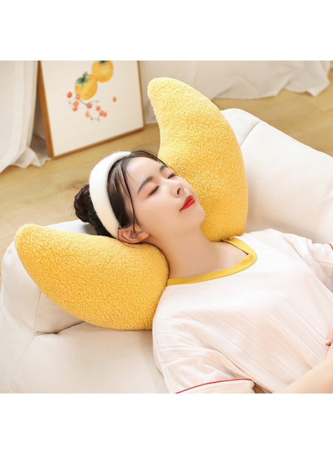 Nordic Ins Sofa Bay Window Pillow Bedroom Cushion Bed Pillow Living Room Moon Cashew Cute Girl Heart Shape-Specifications:See Details For Size-Color:Spherical-white - Image 3