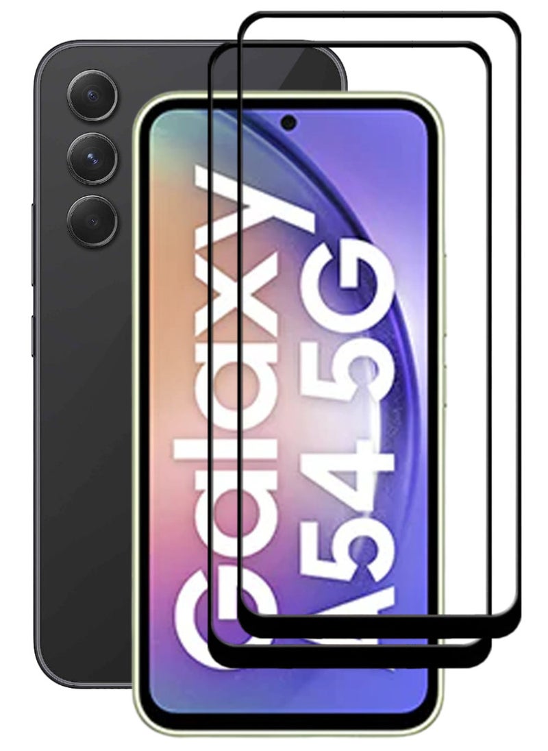 ACLIX 2 Pieces Antistatic ESD Dustproof Premium Quality High Definition Tempered Glass Screen Protector Designed For Samsung Galaxy A54 - Image 1