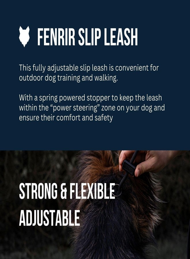 Fenrir Slip Leash 1.4m Professional Dog Training Lead to Stop Pulling, Perfect for Walks, Easy to Use, Spring Loaded Stopper, Light Weight and Durable - Image 2