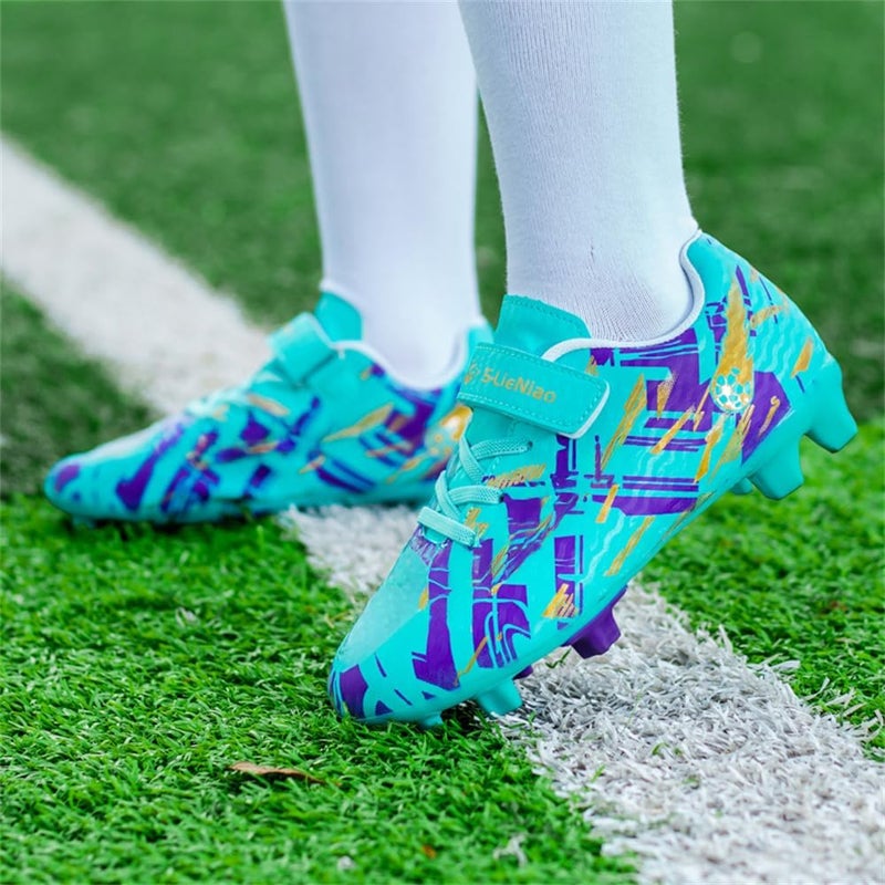 DISRATEBLU Kids Soccer Shoes Boys Football Cleats Professional Athletic Outdoor Trainning Football Shoes Youth Girl Turf Soccer Cleats - Image 4