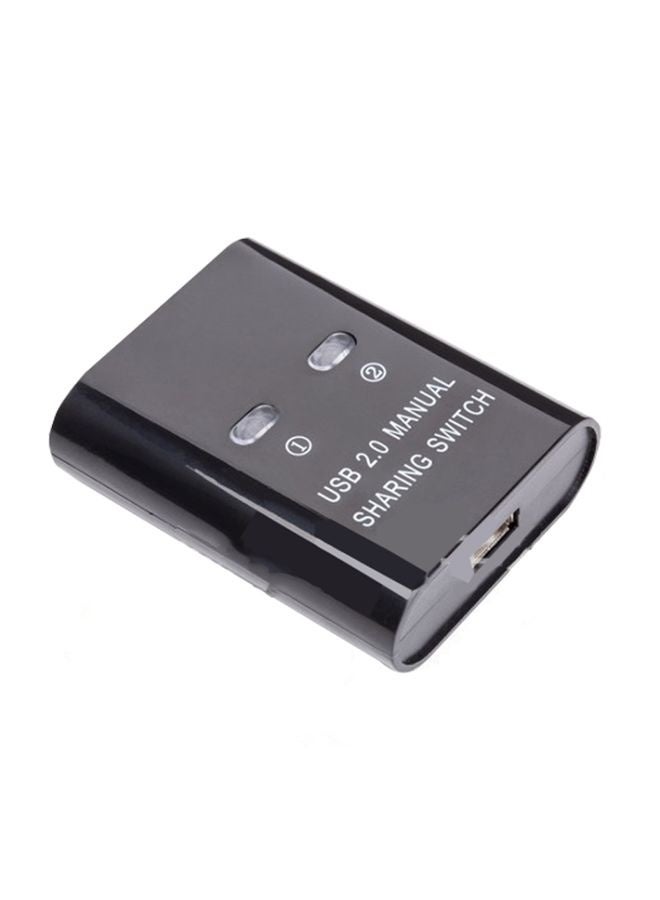SW68 2 In 1 Switcher USB Manual Print Sharer, Color: Black - Image 1