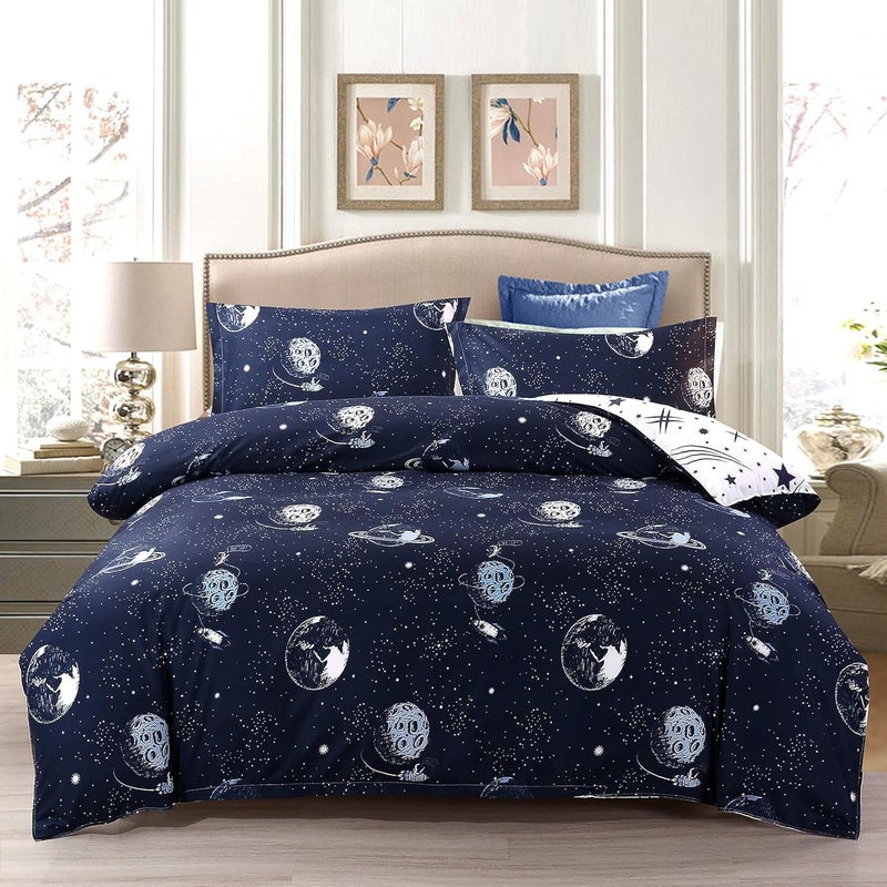 King Size/Single Size Bedsheet duvet cover pillow case 6pcs One Set High Cotton Quality Bedding Set Kids' Duvet Covers (A10, King Size) - Image 1