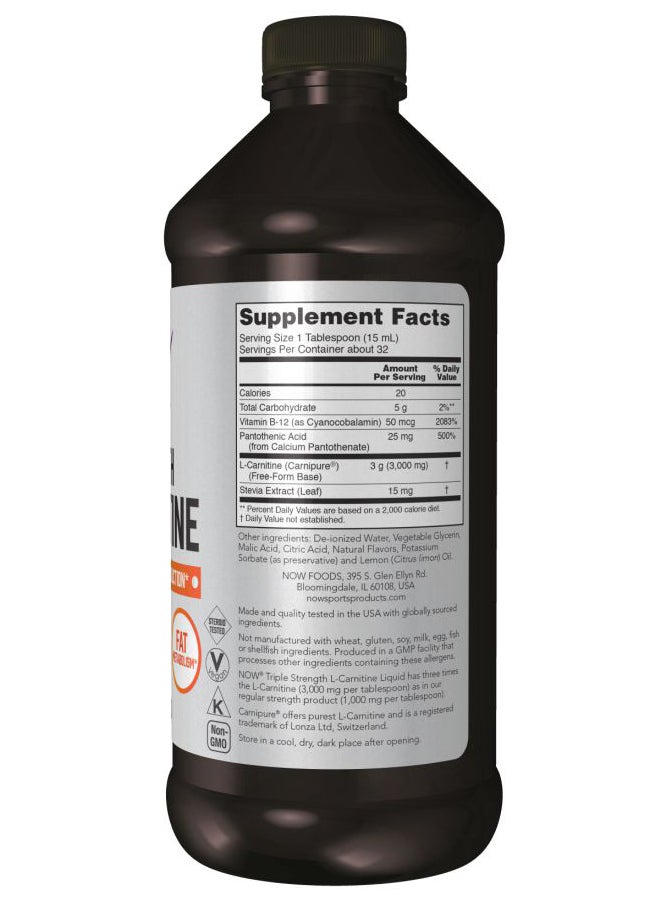Now Foods Triple Strength L-Carnitine - Image 3