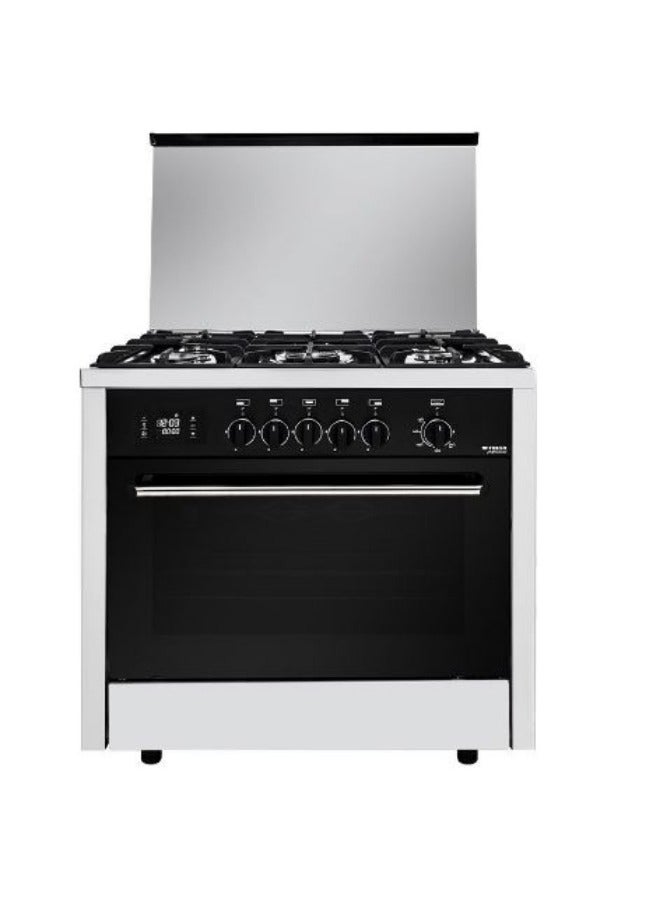 Professional Style Steel Touch 90 x 60 - 5 Burner Cooker with Fan