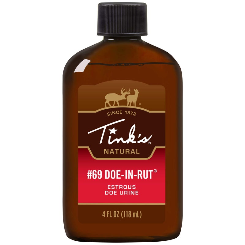 TINK'S Synthetic #69 Doe-in-Rut Deer Attractant Liquid Estrous Doe Urine Scent for Hunting (4 Oz) 3 Pack â€“ Longlisting Estrous Doe Urine Hunting Scents â€“ Hunting Lure/Attractant â€“ Advanced Deer Lure - Image 1