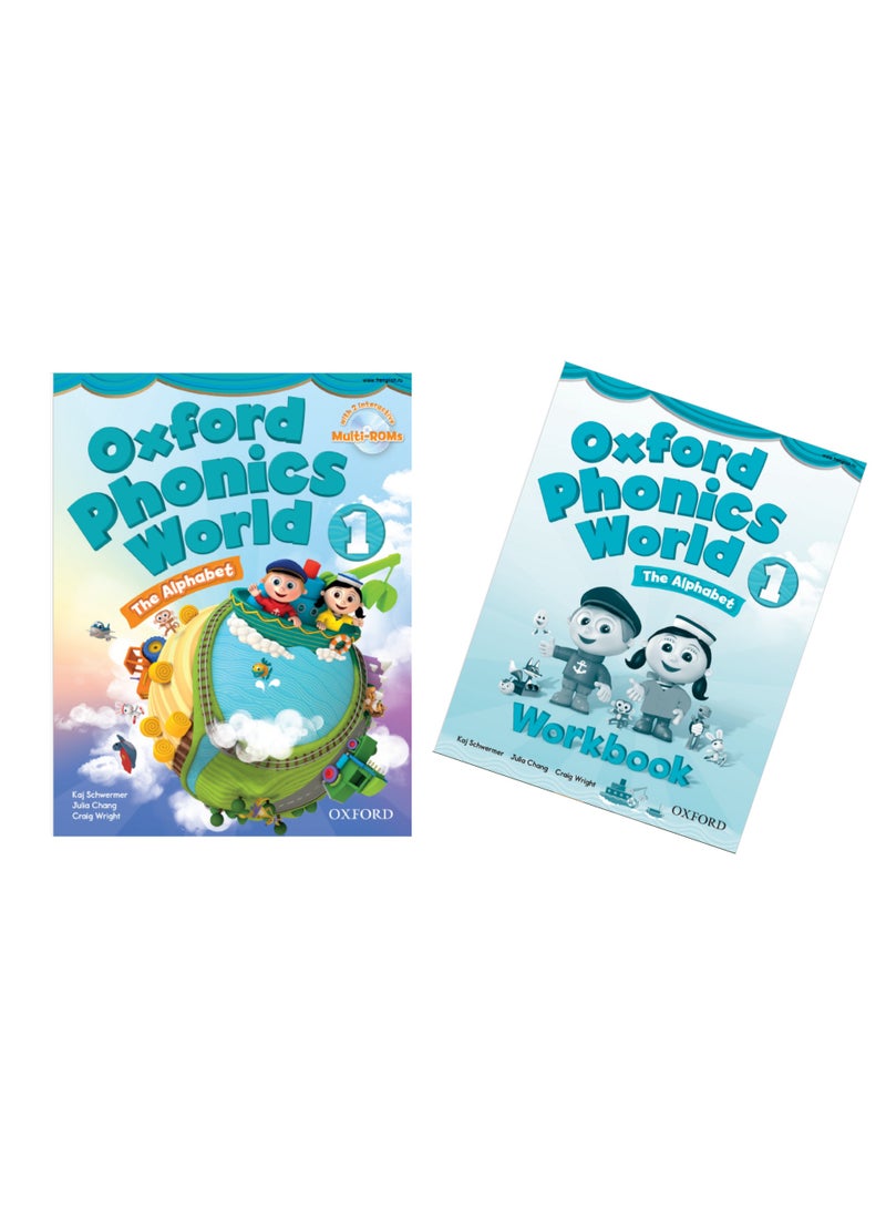 Oxford Phonics World 1: The Alphabet – Student Book & Workbook Pack - Image 1