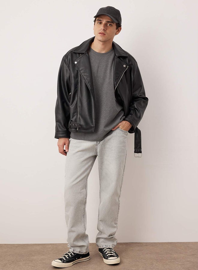 trendyol Gray Baggy / Loose Fit Denim Pants Jeans - Image 2