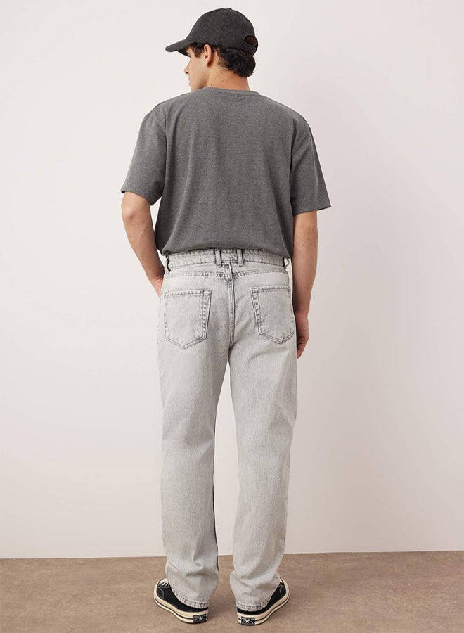 trendyol Gray Baggy / Loose Fit Denim Pants Jeans - Image 4