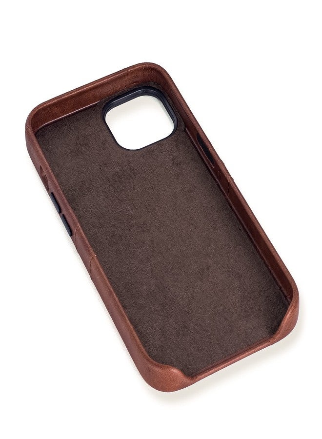Dockem Wallet Case for iPhone 13 Pro with Built-in Metal Plate for Magnetic Mounting & 2 Credit Card Holder Pockets: Exec M2, Premium Synthetic Leather (6.1" iPhone 13 Pro, Brown) - Image 5