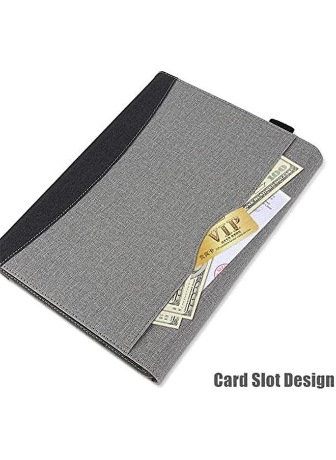 erorex Case Compatible With Microsoft Surface Pro 11 (2024) 13 Inch Tablet Sleeve Pouch Cover For Surface Pro 11 Stand Pu Leather Case (Grey)  - Image 3