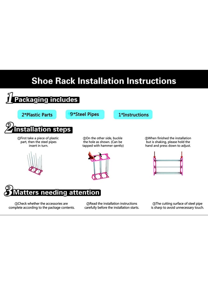 3-Tier Shoe Rack – Dustproof Metal Shoe Cabinet Organizer, Space-Saving Shoe Shelf for Entryway, Hallway, and Closet Storage - pzsku/Z91FD6F022499484223CDZ/45/1741847826/3bc348ff-f50a-4b20-8ded-3fc64b01305e