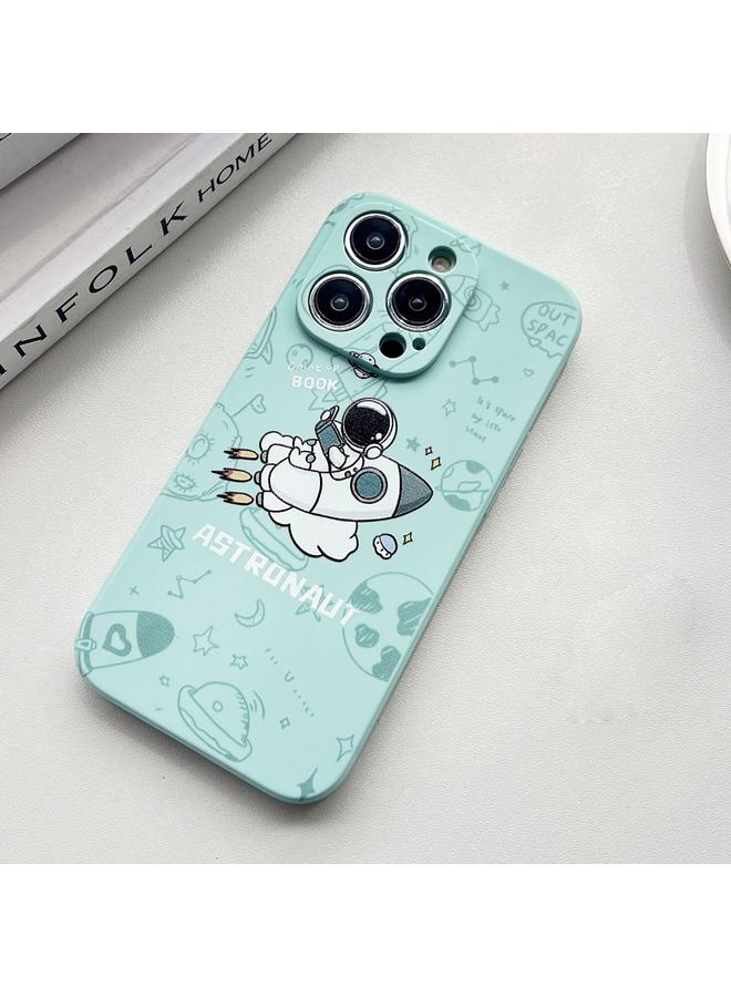 اس-توب جراب لهاتف iPhone 15 من السيليكون السائل مع جانب مستقيم - Image 2