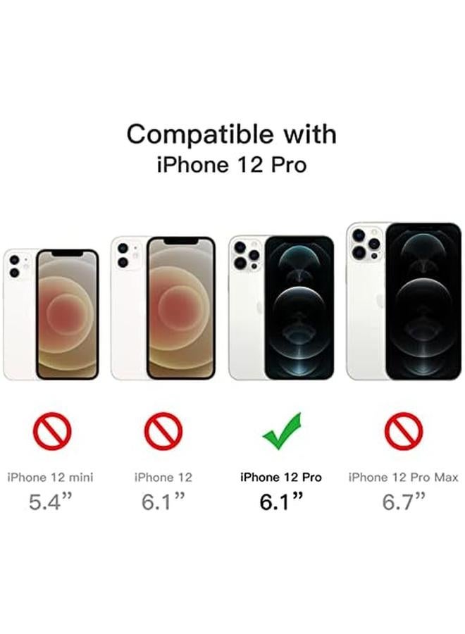 Jetech 5 In 1 Case For Iphone 12 Pro 6.1 Inch With 2 Pack Screen Protector And 2 Pack Camera Lens Protector Non Yellowing Full Coverage Tempered Glass Film Shockproof Phone Cover Clear - Image 3