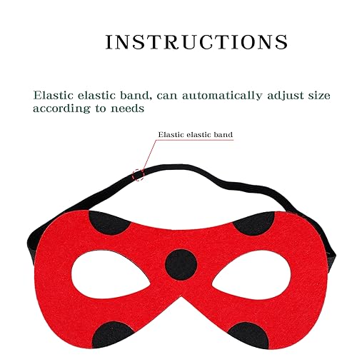 Askuang Costume Set Including Mask+Clip on Earring for Ladybug Cosplay Halloween Party - Image 4