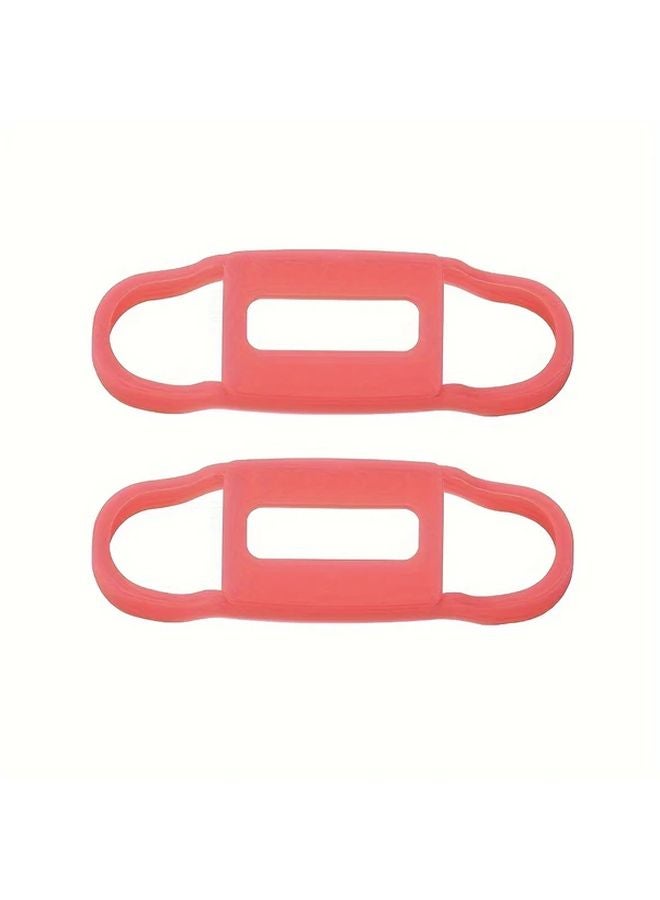 Red Silicone Propeller Holder Stabilizer for DJI Mini 2 SE with Storage Strap - Image 1