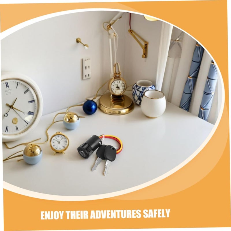 2pcs Electric Vehicle Key Switch Weatherproof Ignition Starter Lock With Keys Replacement Silver For Dune Buggy And Ride On Cars - Image 4