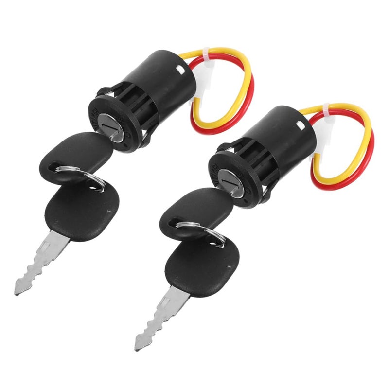2pcs Electric Vehicle Key Switch Weatherproof Ignition Starter Lock With Keys Replacement Silver For Dune Buggy And Ride On Cars - Image 2