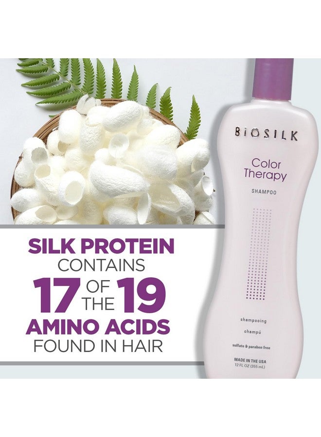 بيوسيلك شامبو بيوسيلك كولور ثيرابي، ينظف بلطف دون إزالة لون الشعر، يحمي اللون أثناء التنظيف، خالي من الكبريتات والبارابين والقسوة، 12 أونصة - Image 5