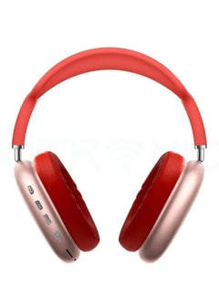 P9 Wireless Bluetooth Over-Ear Headphone with Mic Red