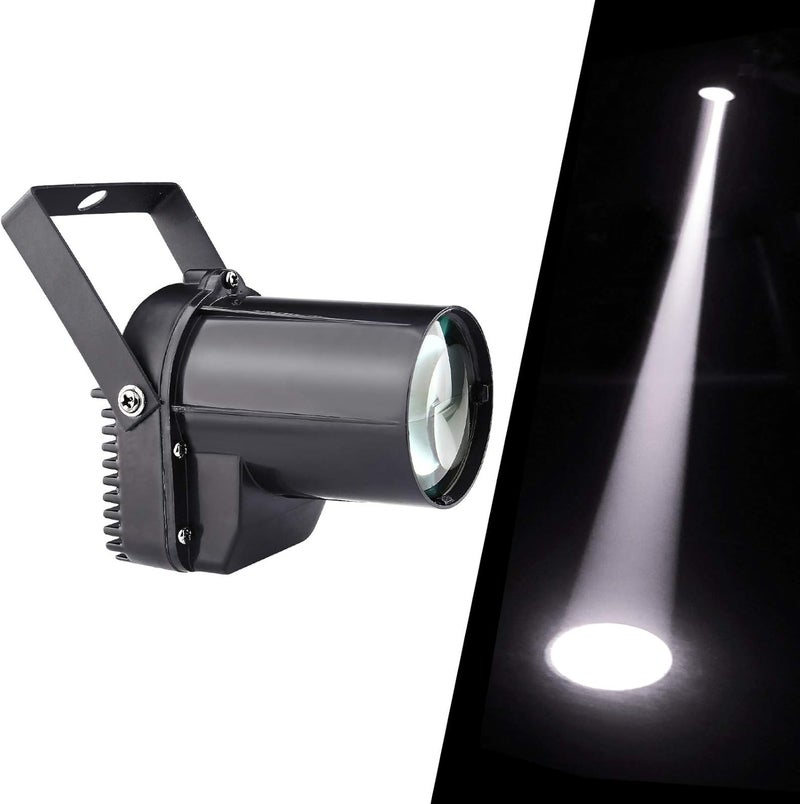 MADOWL Disco Ball Spotlight LED Pinspot Light - Motorized Mirror Ball Party Light - Image 1