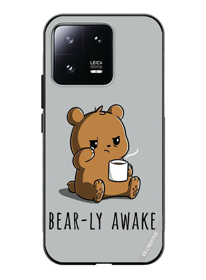 VR CREATIVE Protective Case Cover For Xiaomi 13 Bearly Awake Design Multicolour - Image 1