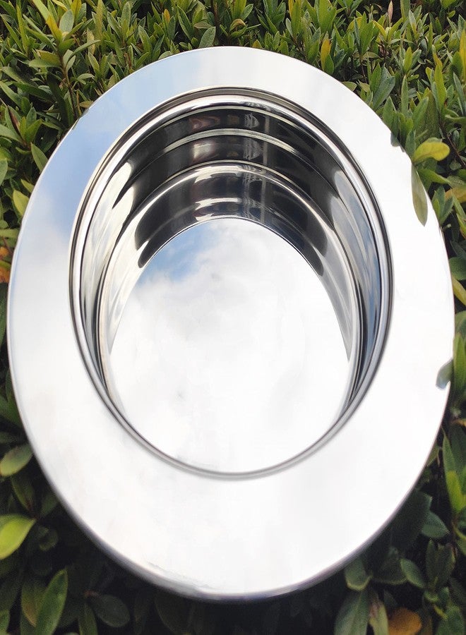 SruiSwei Polished Stainless Steel Communion Tray Plate for Churches,Stackable Communion Bread Plate for Church Communion Supplies,Church Communion Ware Sets - Image 4