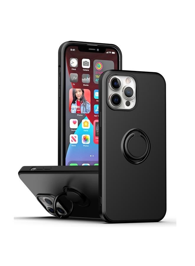 اس-توب جراب لهاتف iPhone 15 مع حامل حلقي من السيليكون - Image 1