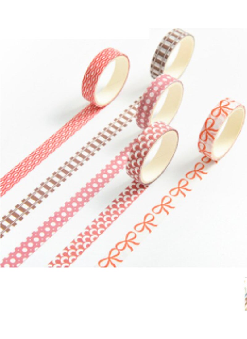 Vox Art Washi Decoration Tape Set of 5 1 cm x 2 m -M5-443  - Image 1