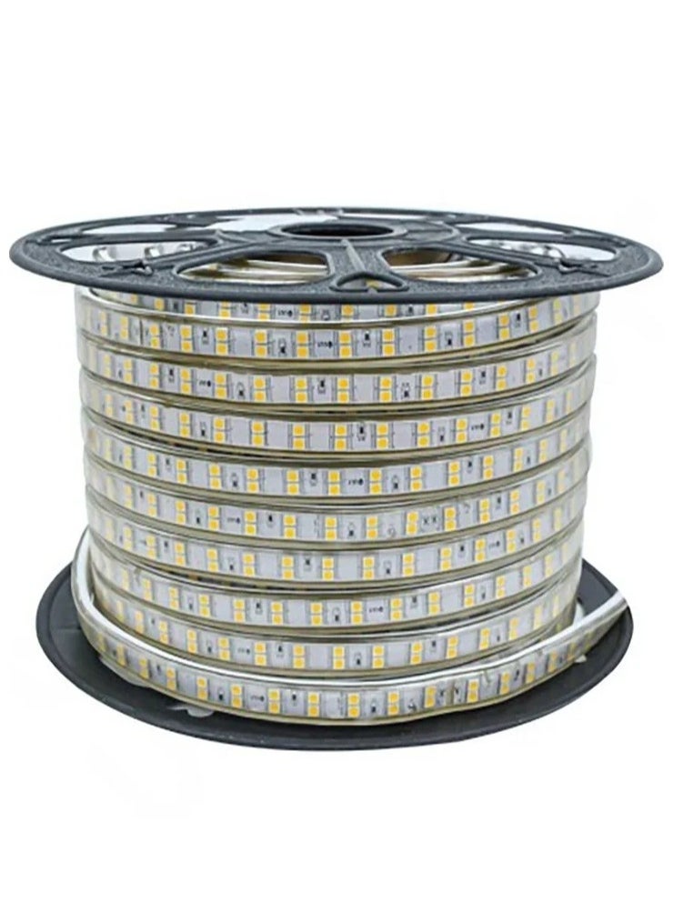 ماركة غير محددة - شريط اضاءة LED بخطين اضاءة اصفر 50 متر - Image 1