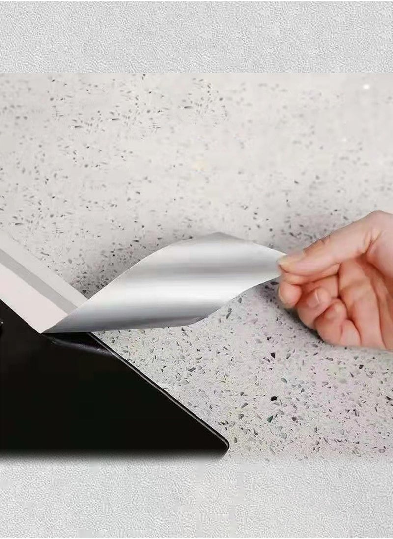 Aluminum Foil Tape – Waterproof, Oil-Proof & Fire-Resistant Self-Adhesive Caulk Strip for Sealing Kitchen, Bathroom, Toilet, Sink & Wall Gaps – Easy to Cut, No Residue, Durable Edge Repair Tape for Home Use  - Image 4