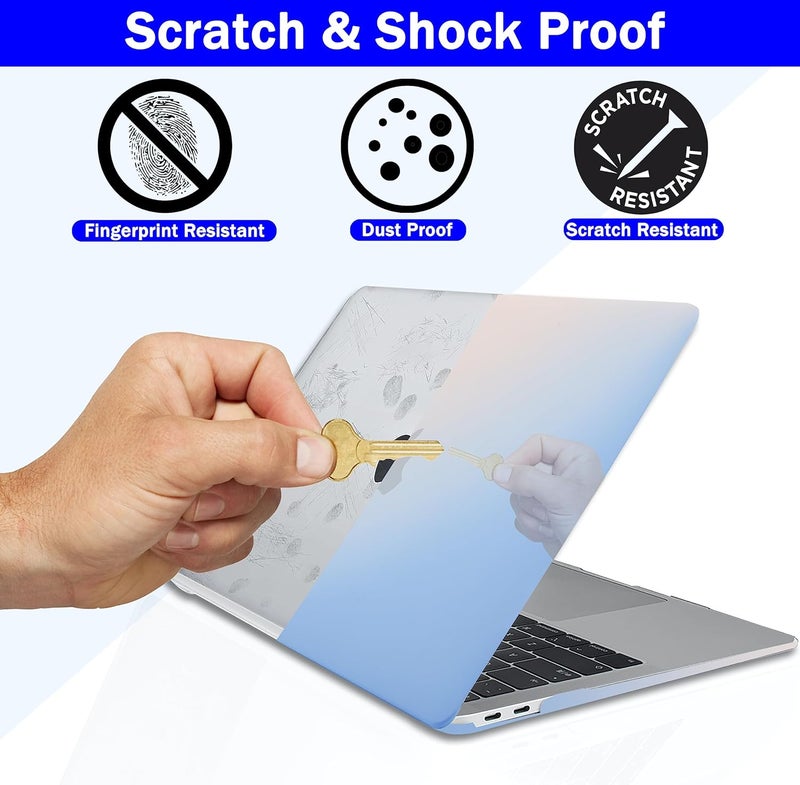 GVTECH Case for MacBook Air 15 inch, 2026 2025 2024 2023 M5 A3448 M4 A3241 M3 A3114 M2 A2941 Chip with Liquid Retina Display, Plastic Hard Shell, Keyboard Cover, Screen Protector, Rainbow 02 - Image 3